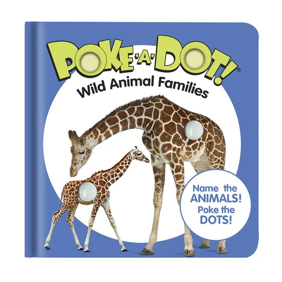 Personalized Wear Wild Animal Families Poke-A-Dot Book