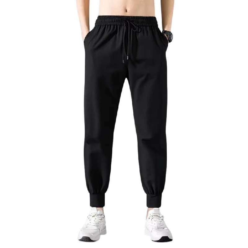 Comfortable Jackets Solid Color Sweatpants