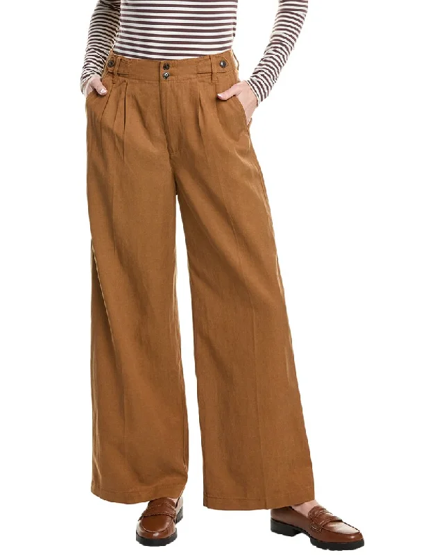 Cozy Apparel Madewell Harlow Linen-Blend Wide Leg Pant