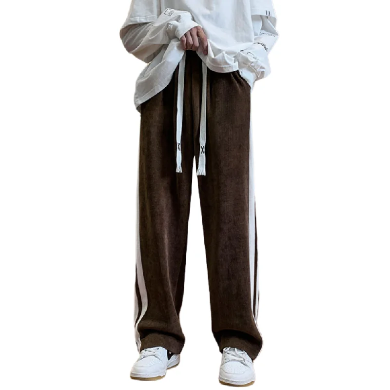 Modern Chic Loose Striped Sweatpants