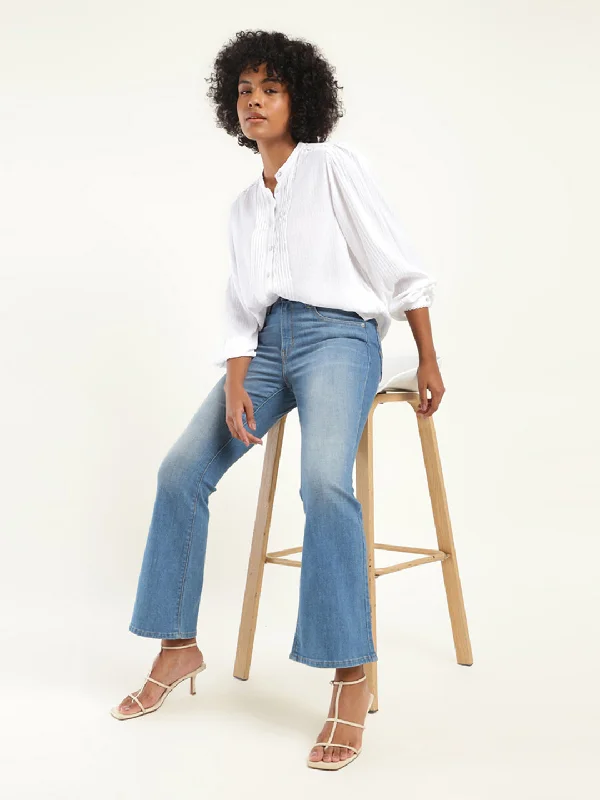 Preview New Products Women's High Rise 726 Slim Flare Fit Indigo Jeans