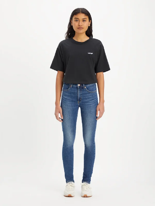 Basic Comfort Women's High Rise Skinny Fit Jeans