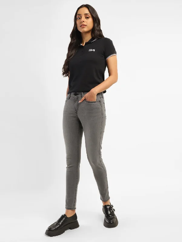 Free And Comfortable Women's Mid Rise 710 Super Skinny Fit Jeans
