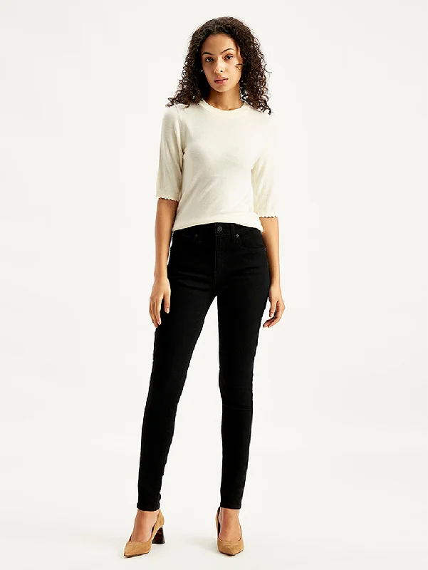 Modernism Women's High Rise 721 Skinny Black Jeans