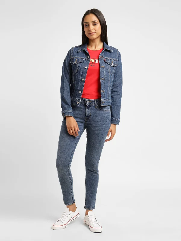 Elegant Outline Women's Mid Rise 711 Skinny Fit Jeans