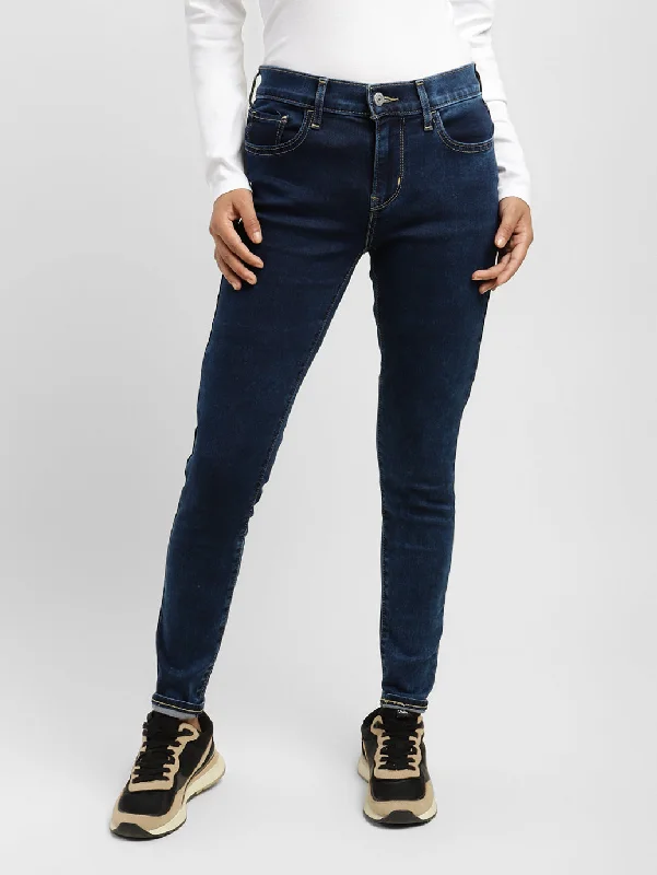 Sports Style Women's Mid Rise 710 Super Skinny Jeans