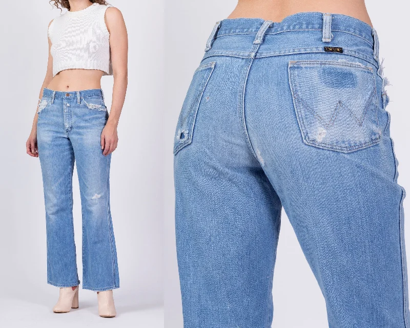 Soft Looks 70s Wrangler Bootcut Jeans - Men's Small, Women's Medium, 31" Waist