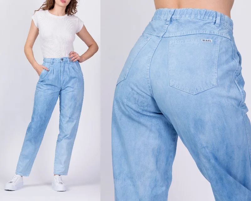 Mid-length Style 90s Bill Blass Indigo Dyed Denim Jeans - Small, 26"-27"