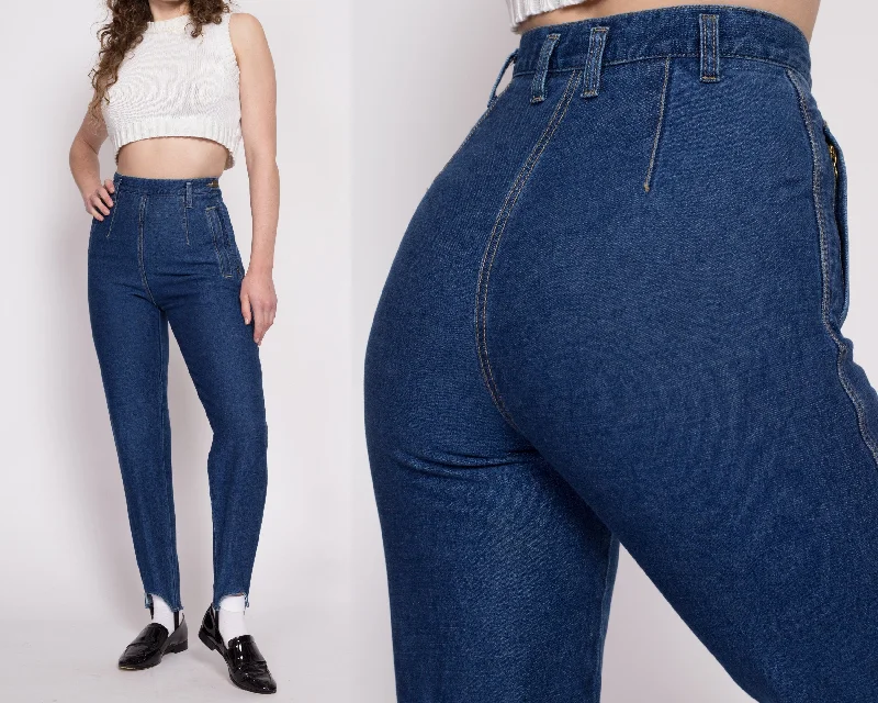 Easy Fashion 90s Lizwear Stirrup Side Zip Jeans - Extra Small, 25"