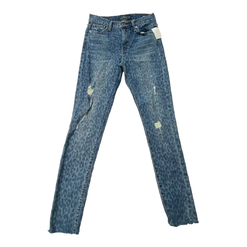 Elegant Wear Animal Print Jeans Skinny Lucky Brand, Size 6