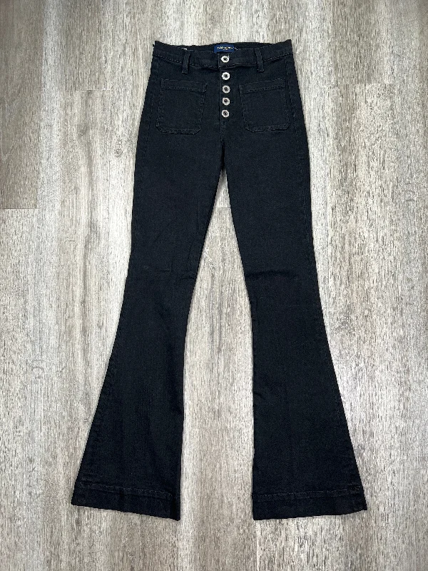 Comfy Pants Black Denim Jeans Flared Ramy Brook, Size 6