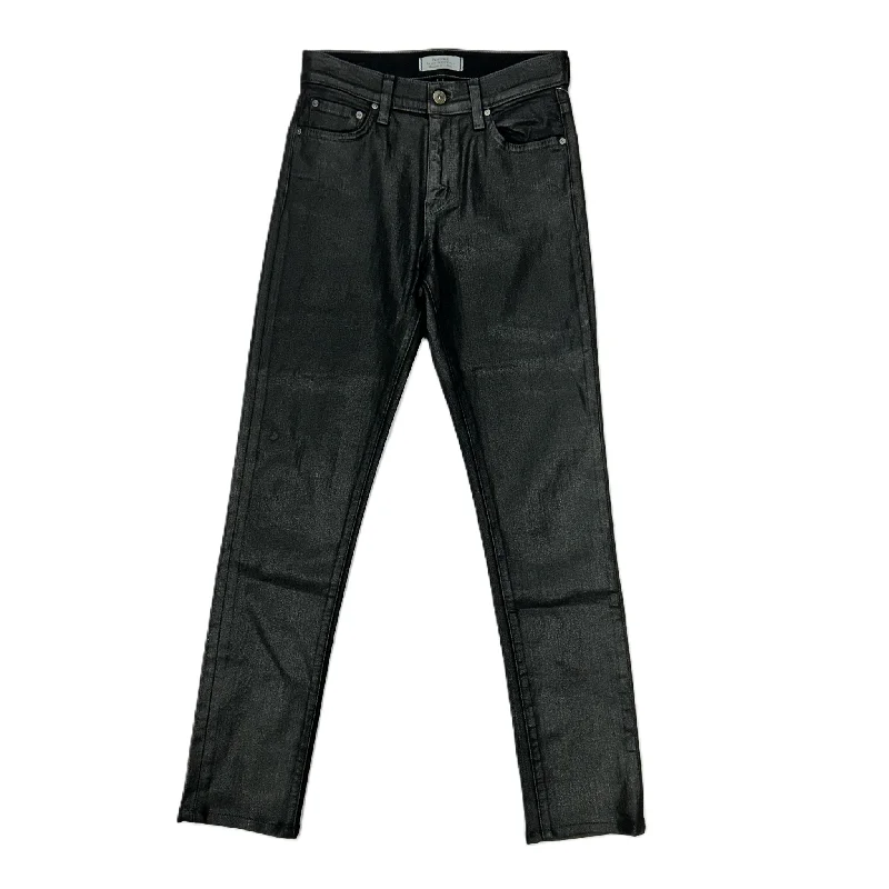 Relaxed Chic Black Denim Jeans Skinny By Principle Denim Innovators, Size: 0