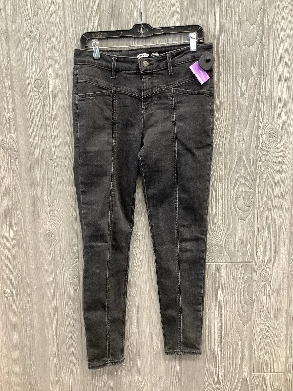 Exclusive Customization Black Denim Jeans Skinny Old Navy, Size 8