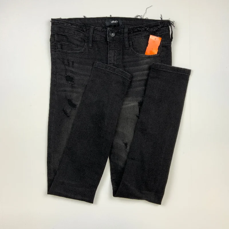 Comfortable Fitwear Black Denim Jeans Skinny Vervet, Size 2