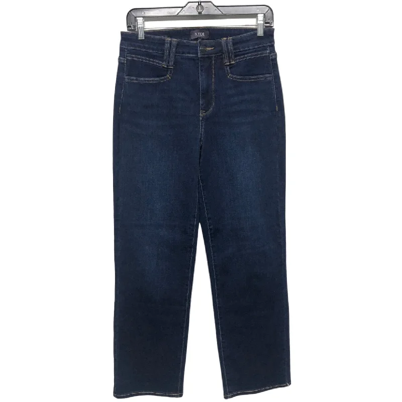 Stylish Ease Blue Denim Jeans Cropped Not Your Daughters Jeans, Size 4