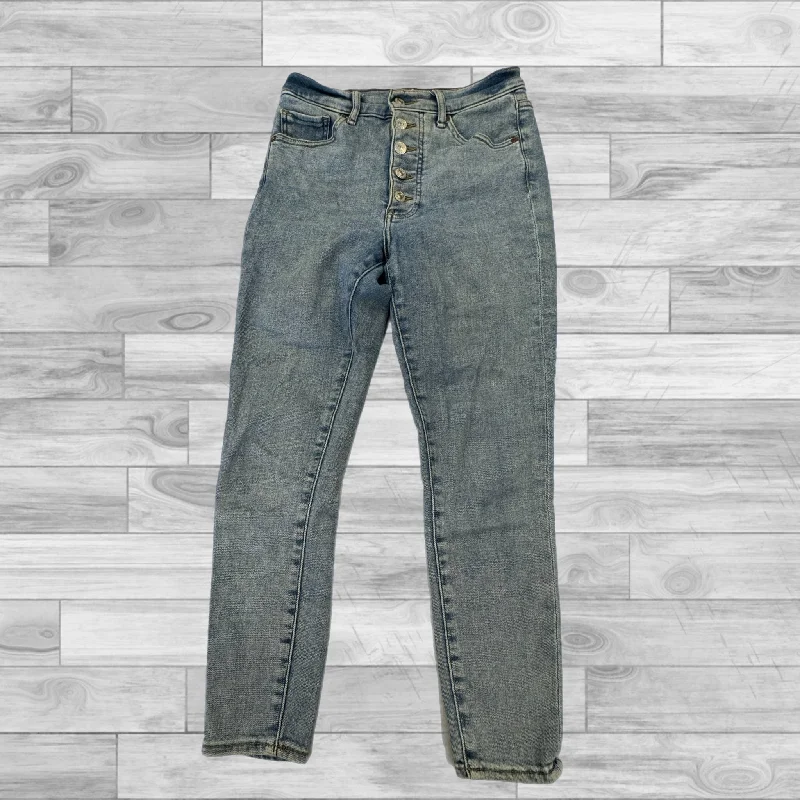 Cozy Layers Blue Denim Jeans Skinny Express, Size 4