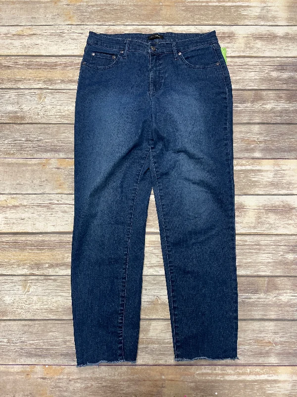 Comfy Layers Blue Denim Jeans Skinny H For Halston, Size 12