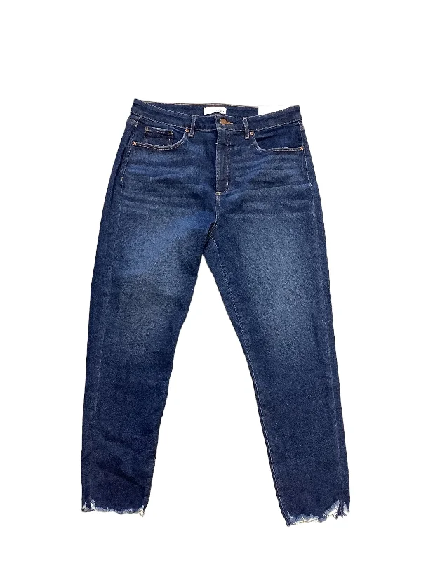 Versatile Comfort Wear Blue Denim Jeans Skinny Loft, Size 14