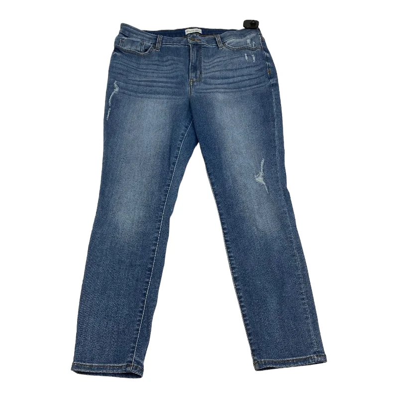 Cozy Shirts Blue Denim Jeans Skinny Studio Blue, Size 14