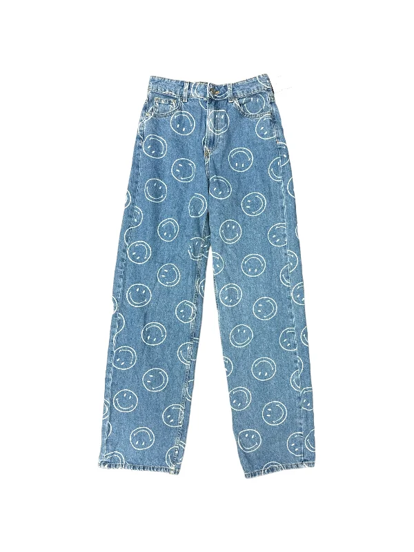 Cozy Knits Blue Denim Jeans Straight H&m, Size 0