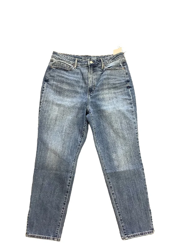 Windbreaker fashion Blue Denim Jeans Straight Old Navy, Size 14