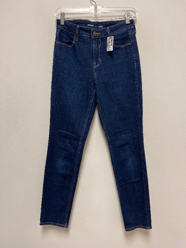 Relaxed Fit Wear Blue Denim Jeans Straight Old Navy, Size 2