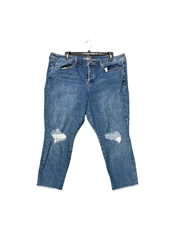 High-quality Fabrics Blue Denim Jeans Straight Torrid, Size 20