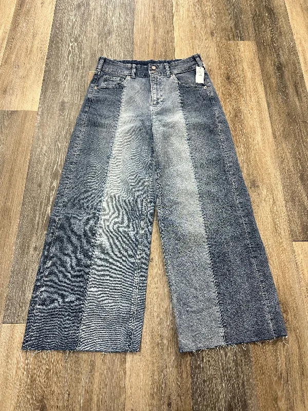Cozy Layers Blue Denim Jeans Wide Leg Gap, Size 4
