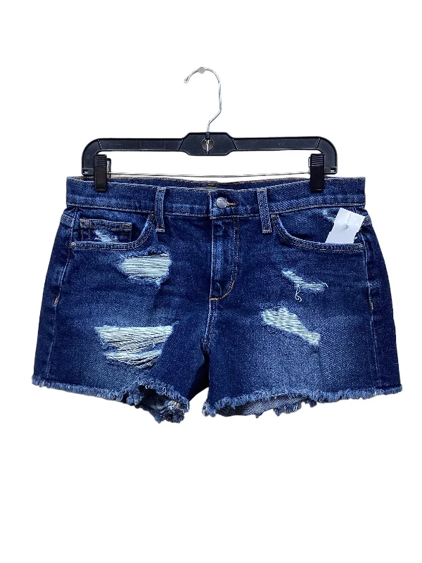 Retro Prints Blue Denim Shorts Joes Jeans, Size 8