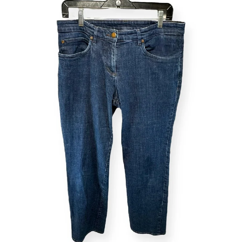 Easy Comfort Style Blue Jeans Designer Eileen Fisher, Size M
