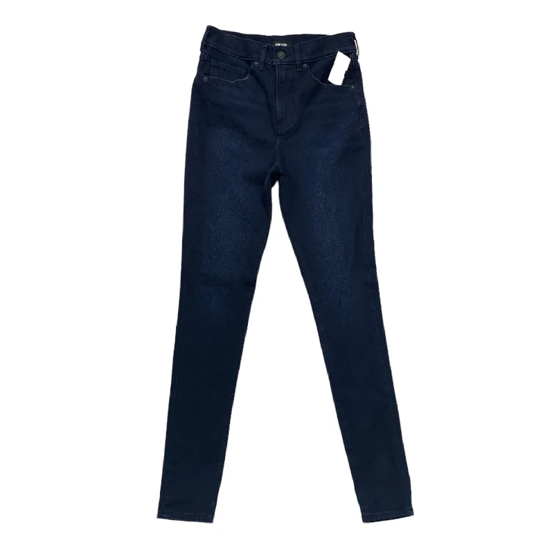 Cozy Chic Blue Jeans Skinny Express, Size 0