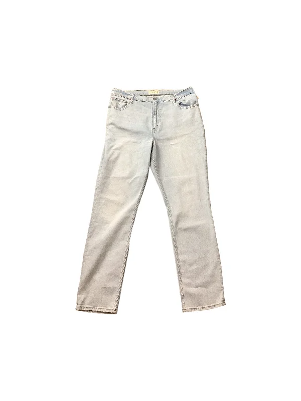 Modern Tailoring Blue Jeans Straight Abercrombie And Fitch, Size 18