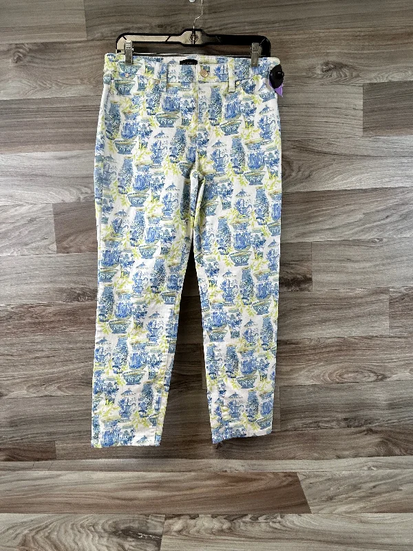Soft Trends Blue & Yellow Jeans Straight Talbots, Size 8