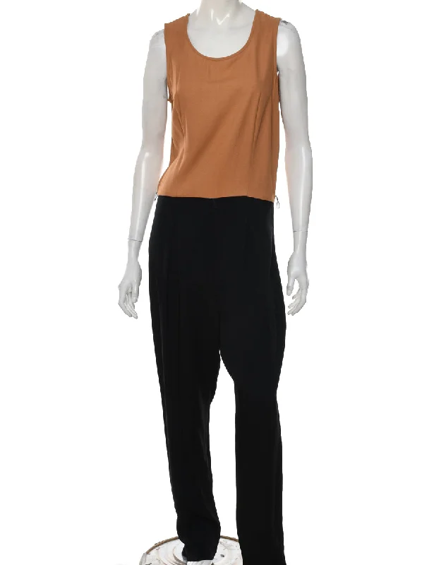 Artistic Temperament Brown & Black Two Tone Jumpsuit - M