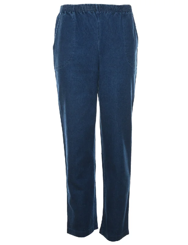 Trendy Traveler Dark Wash Denim Trousers - W26 L30