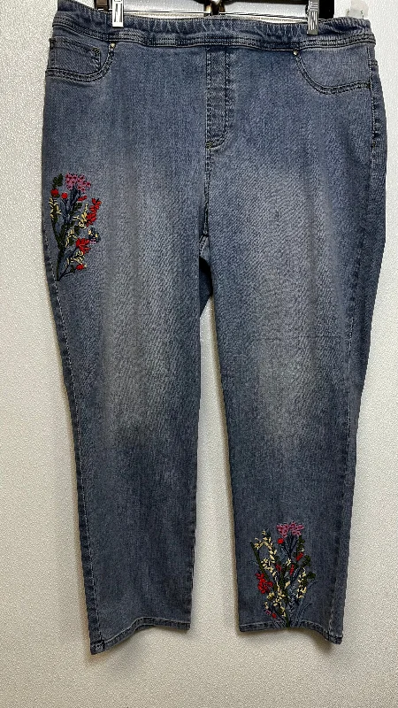 High-end Sense Denim Jeans Cropped Chicos O, Size 16