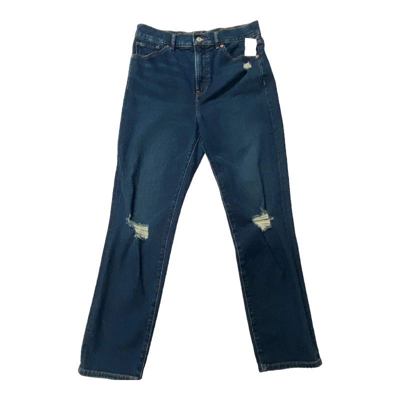 Simple Matching Denim Jeans Straight Express, Size 6