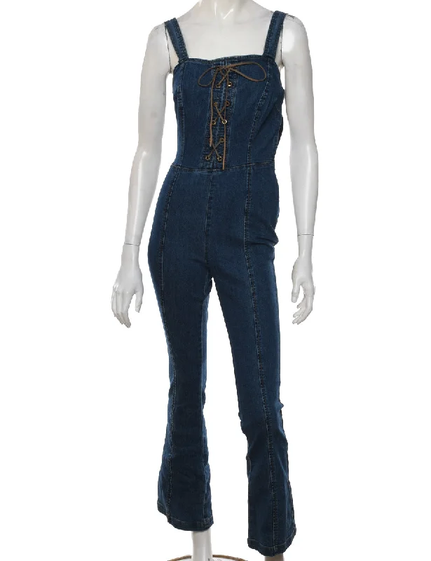 Fashion Must-have Y2K Denim Jumpsuit - M