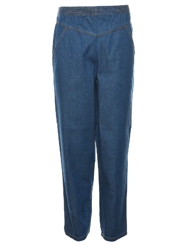 Sports And Leisure Elasticated Waist Denim Trousers - W26 L30