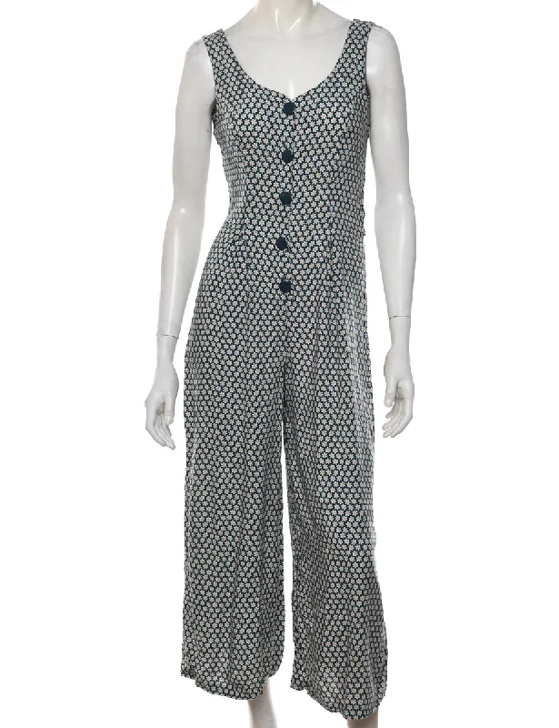 Urban Sense Floral Pattern Jumpsuit - M