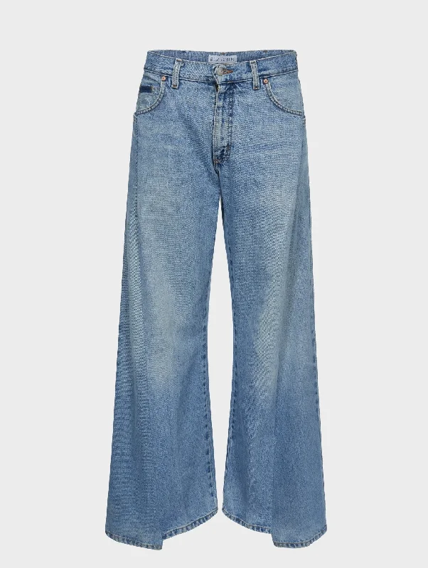 Exquisite Craftsmanship Freya Wide Leg Jean Light Blue