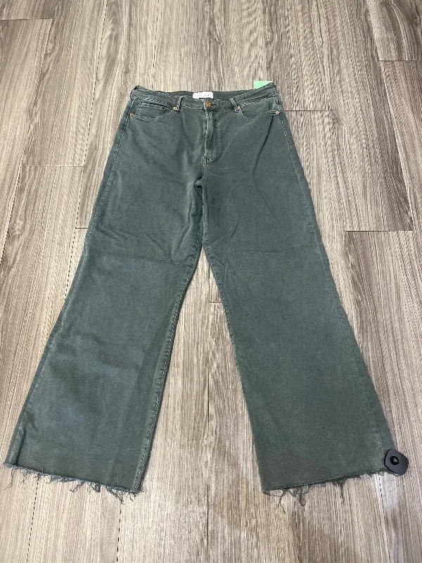 Comfortable Outfits Green Jeans Wide Leg Dear John, Size 10