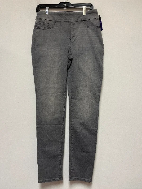 Chic Lounge Grey Jeans Skinny Chicos, Size 4