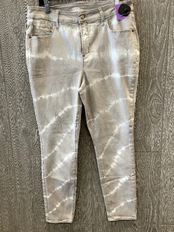 Elegant And Elegant Grey Jeans Skinny Old Navy, Size 16