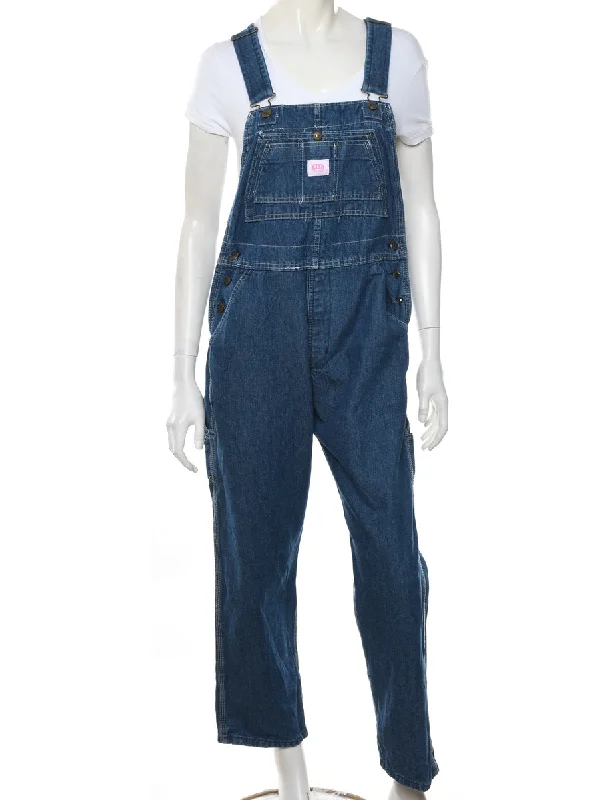 Breezy Style Key Dark Wash Dungarees - W34 L30