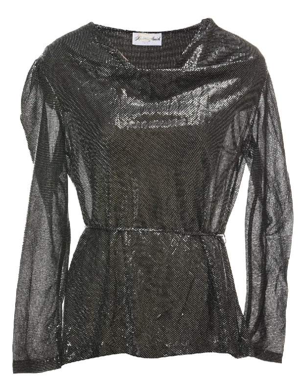 Warm Comfort Lurex Evening Top - L