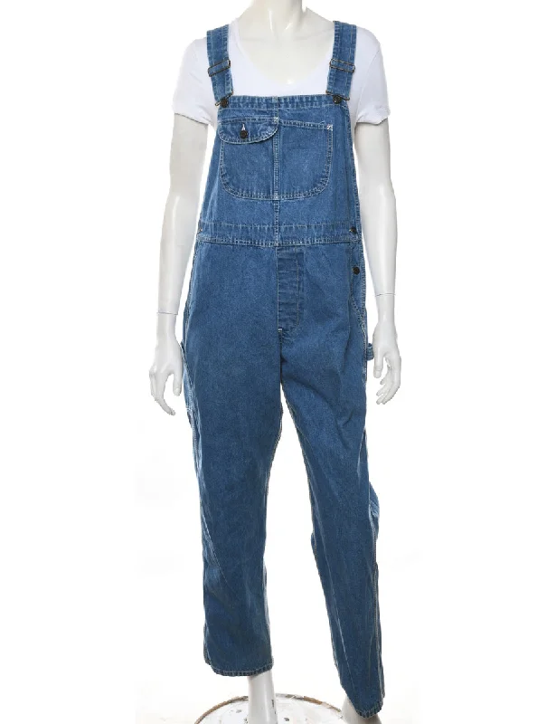 Sports Style Medium Wash Dungarees - W36 L30