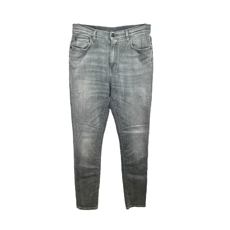 Energy Wear Mini Skinny Jeans in Washed Grey Designer 6397, Size 8/29