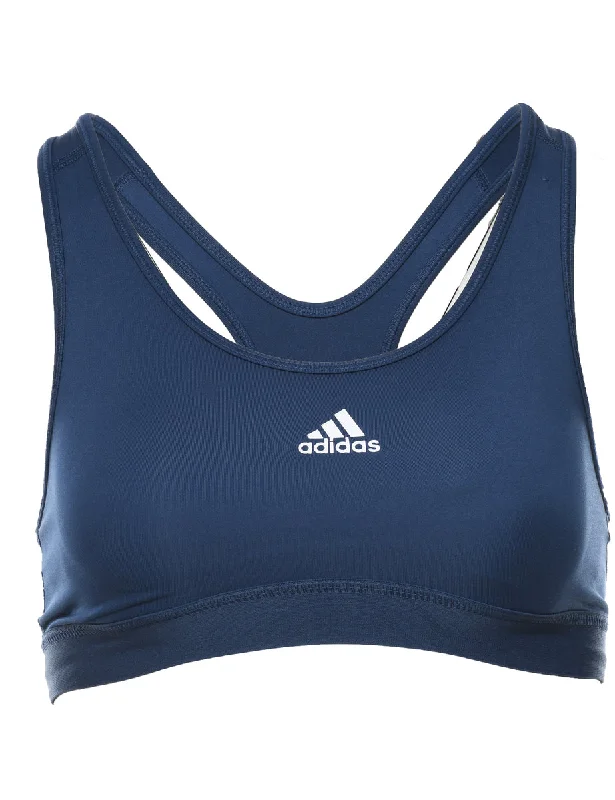 Casual And Versatile Navy Sports Bra - S