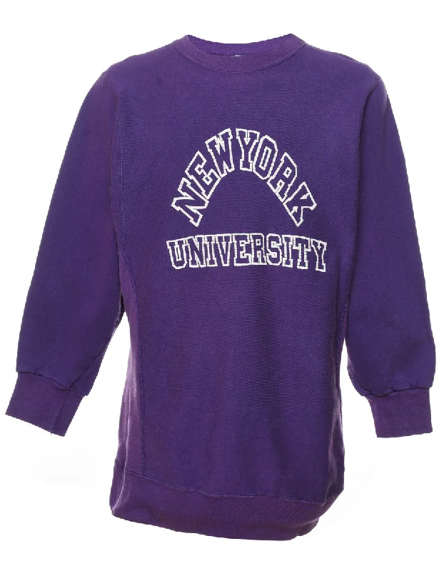 Fashion And Simplicity New York University Printed Sweatshirt - L